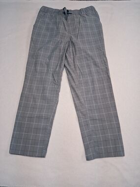 Brixton Light Gray Windowpane Elastic Waist Pants